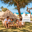 Longbeach Campground Ras Al Khaimah - Tranquil Deluxe Tent Stay with Breakfast & Dinner for Four