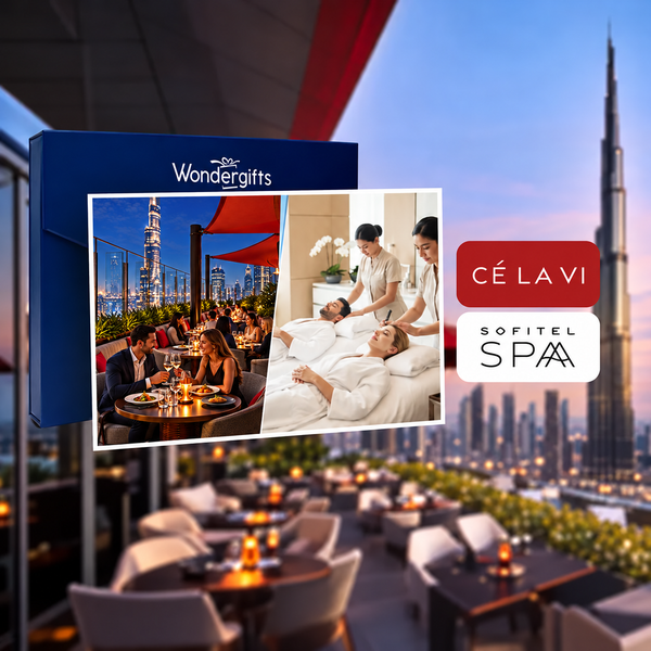 CÉ LA VI Elegant Lunch or Dinner & Luxurious Couple Massage & Facial at Sofitel Spa