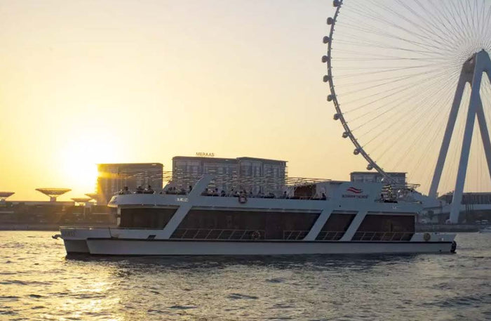 Enchanting Dubai Marina 3-Hour Luxury Sunset Cruise with BBQ for One |  at Wondergifts