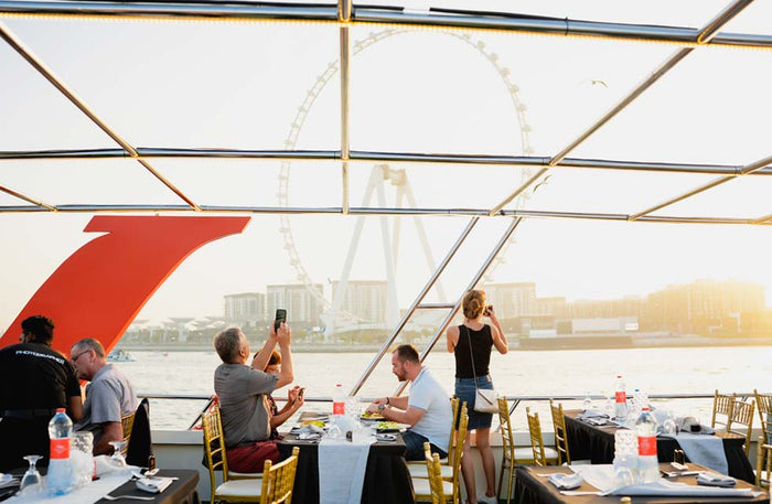 Enchanting Dubai Marina 3-Hour Luxury Sunset Cruise with BBQ for One |  at Wondergifts