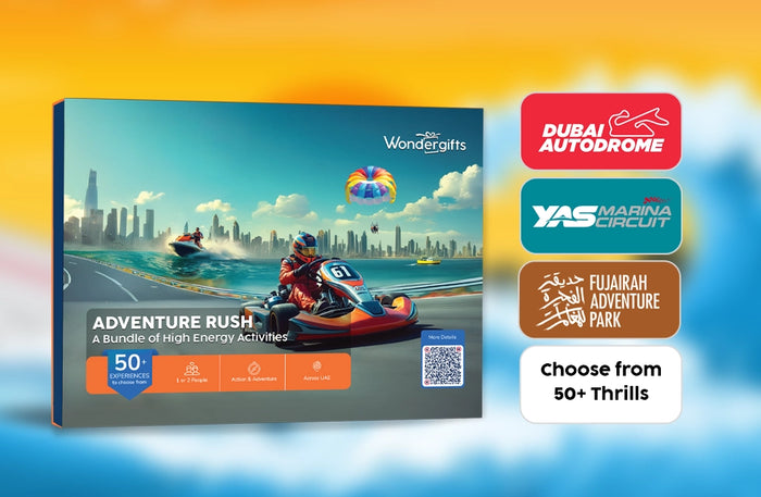Adventure Rush Gift Box: Choose from 50+ Thrills—Jet Ski, Karting, Zipline & More