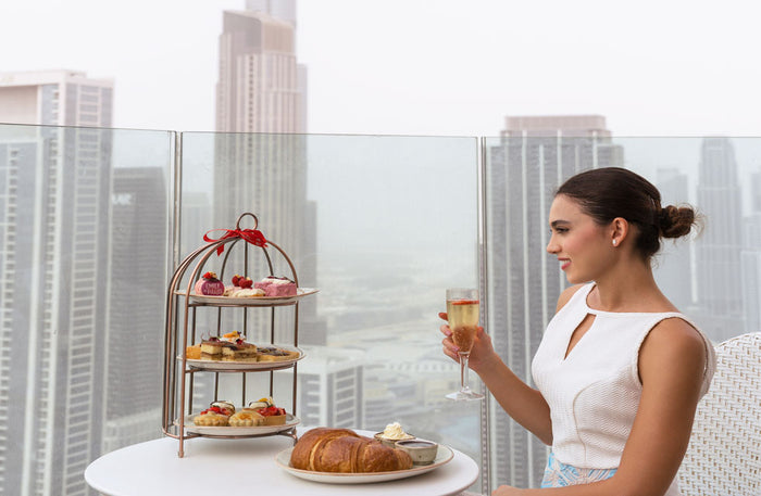 Emily in Paris Inspired Afternoon Tea with Burj Views at Malibu Sky Lounge for Two |  at Wondergifts