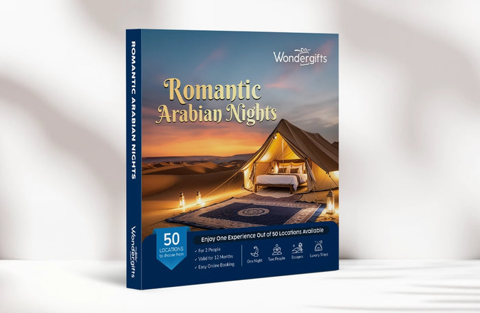 Romantic Arabian Nights Gift Card Box: Exclusive Desert Getaways at 50 Locations