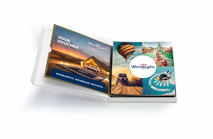 Romantic Arabian Nights Gift Card Box: Exclusive Desert Getaways at 50 Locations