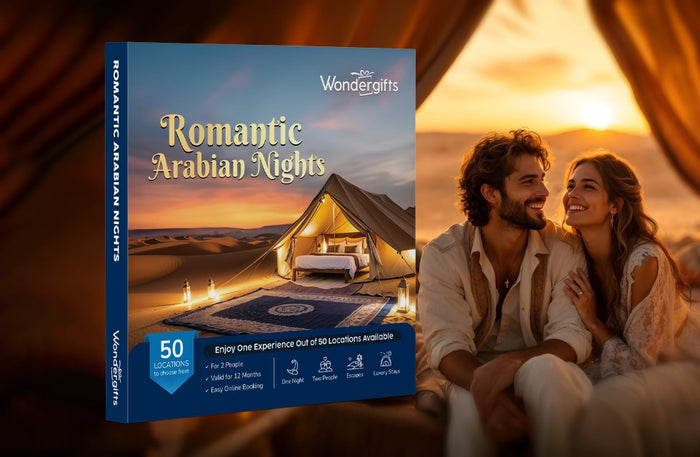 Romantic Arabian Nights Gift Card Box: Exclusive Desert Getaways at 50 Locations