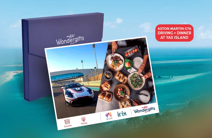 Thrilling Aston GT4 Driving Experience and Romantic Dinner at Iris for Two |  at Wondergifts