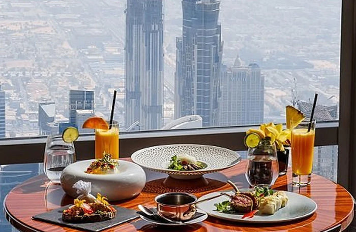 Luxury Lunch at At.Mosphere Burj Khalifa and Massage for Two at Soul Senses or Niyama Spa |  at Wondergifts