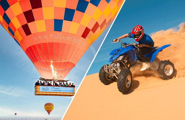 Sunrise Hot Air Balloon with Breakfast and Exciting Quad and Camel Rides |  at Wondergifts