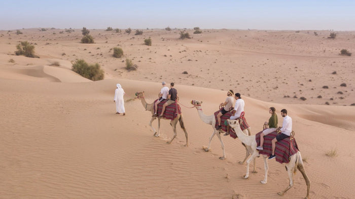 Overnight Desert Escape with Hot Air Balloon Ride, Dinner & Camel Safari for Two |  at Wondergifts