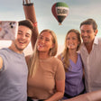 Overnight Desert Escape with Hot Air Balloon Ride, Dinner & Camel Safari for Two |  at Wondergifts