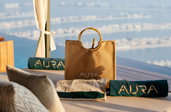 Luxury Aura Skypool Cabana for 2 with Burj Al Arab View, Drinks & Fruit Platter |  at Wondergifts
