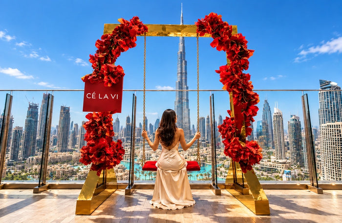 CÉ LA VI Signature Three-Course Lunch with Sky Views Observatory Entry Tickets for Two