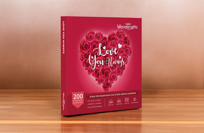 Love You Always Gift Box with Love & Care Hamper: 200 + Experiences Included |  at Wondergifts
