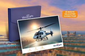 Spectacular 25-Minute Helicopter Tour Gift Box: Exclusive Aerial Journey |  at Wondergifts