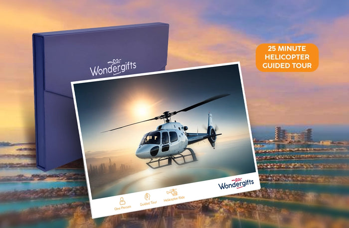 Spectacular 25-Minute Helicopter Tour Gift Box: Exclusive Aerial Journey |  at Wondergifts