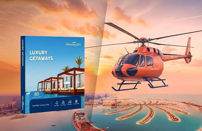 Exciting Helicopter Ride and Elegant Hotel Stay with Breakfast at Over 80 Luxurious Hotels |  at Wondergifts