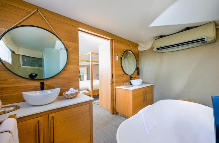 Luxury Premium Tent Stay with Private Pool for Two at Kingfisher Retreat |  at Wondergifts