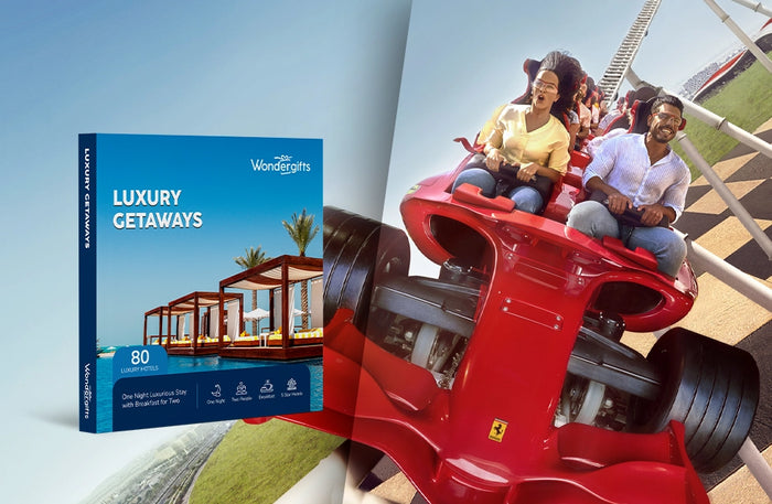 One-Night Luxurious Getaway & Thrilling Ferrari World Tickets for Two |  at Wondergifts