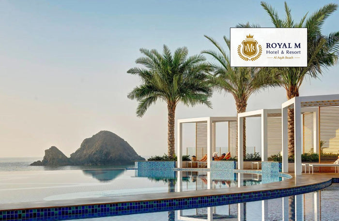 Serene One-Night Weekend Stay with Breakfast for Two at Royal M Al Aqah Beach |  at Wondergifts