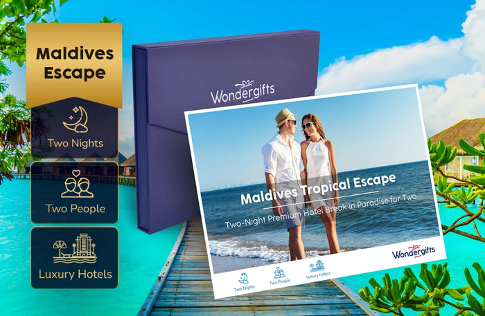 Maldives Tropical Escape Gift Box: Two-Night Hotel Break for Two - Kids Go Free |  at Wondergifts