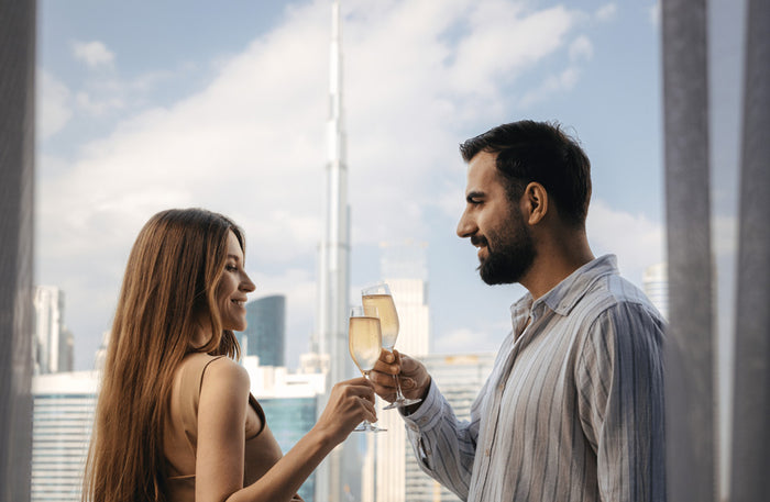 Romantic Dining for Two with House Beverages and Burj View at Ancora |  at Wondergifts