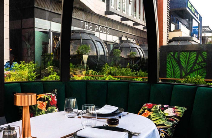 Romantic Dining and Drinks at The Pods for Two with Stunning Dubai Skyline Views |  at Wondergifts