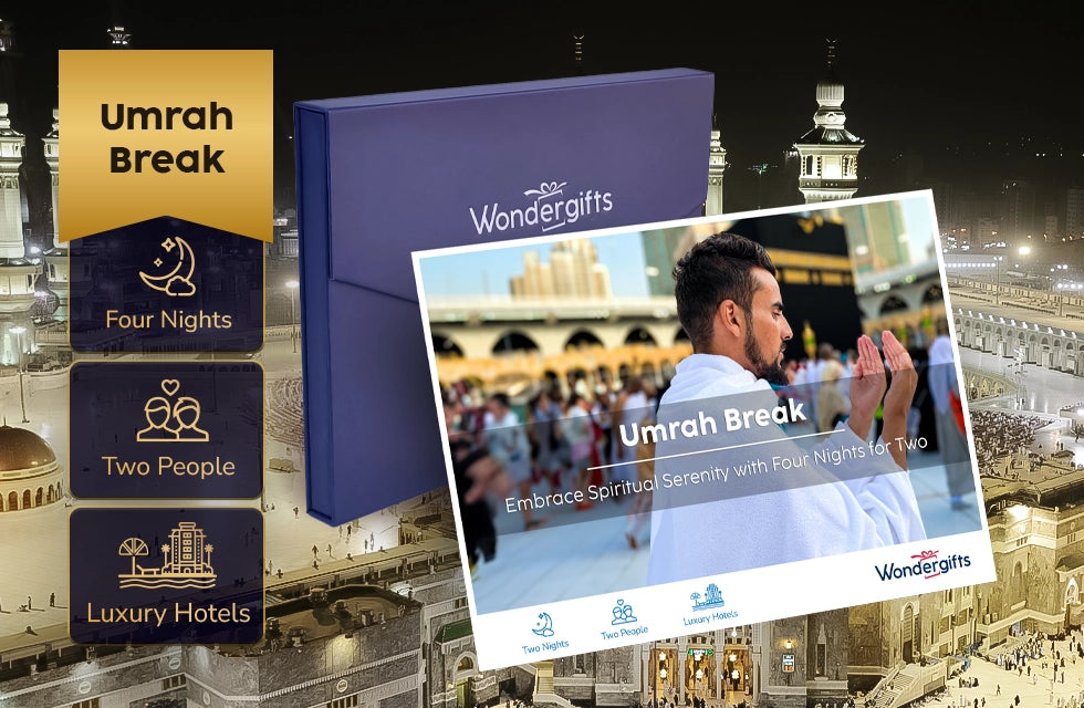 Umrah Hotel Break Gift Box: Embrace Spiritual Serenity with Four Nights for Two