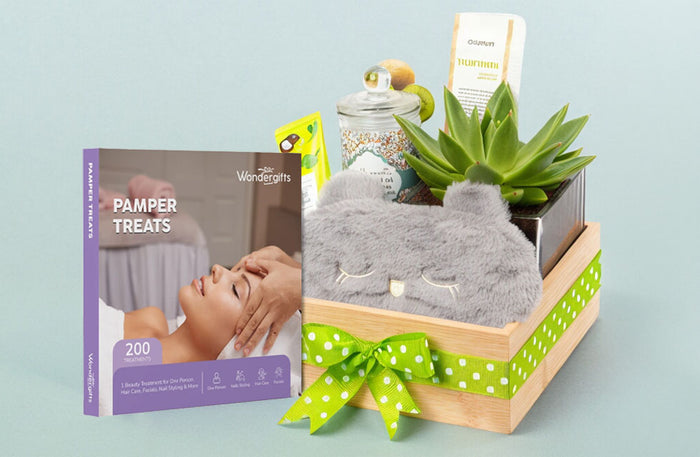 Pamper Treats Gift Box with Mini Self Care Tray: Choose From 200 Beauty Treatments |  at Wondergifts