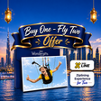 Dubai Marina Zipline Experience for 2 | Buy 1 Get 1 Free Offer