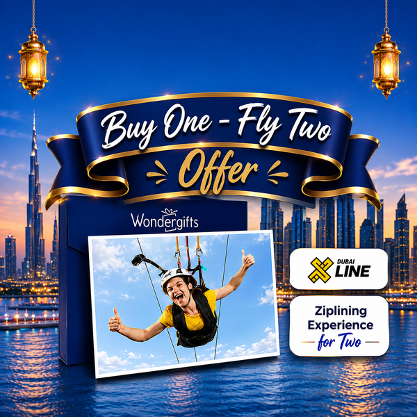 Dubai Marina Zipline Experience for 2 | Buy 1 Get 1 Free Offer